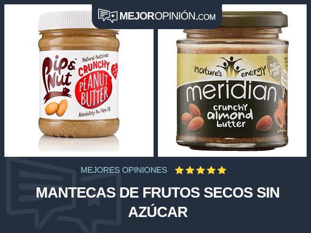 Mantecas de frutos secos Sin azúcar