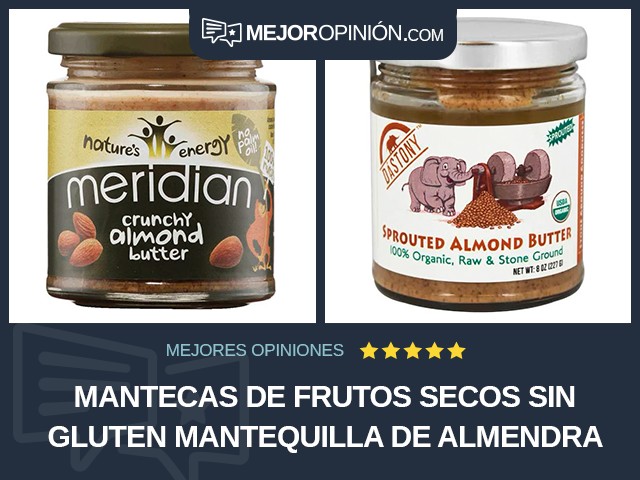 Mantecas de frutos secos Sin gluten Mantequilla de almendra