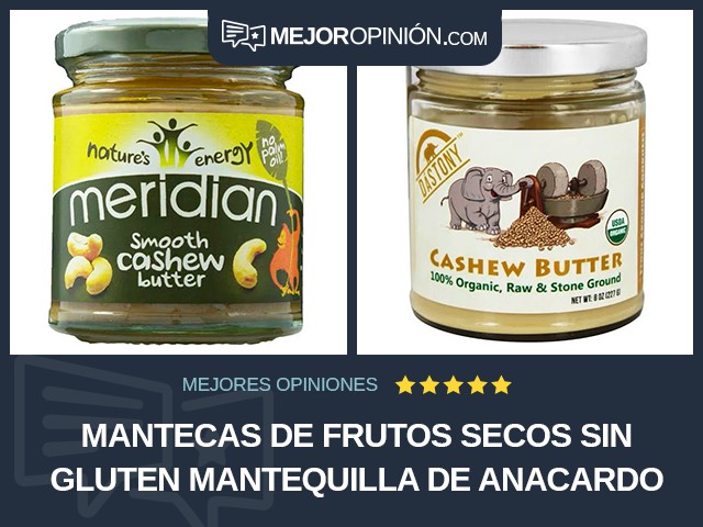 Mantecas de frutos secos Sin gluten Mantequilla de anacardo