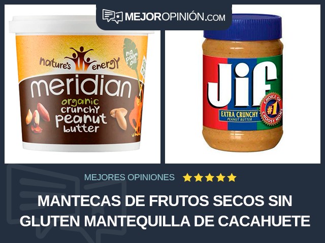 Mantecas de frutos secos Sin gluten Mantequilla de cacahuete