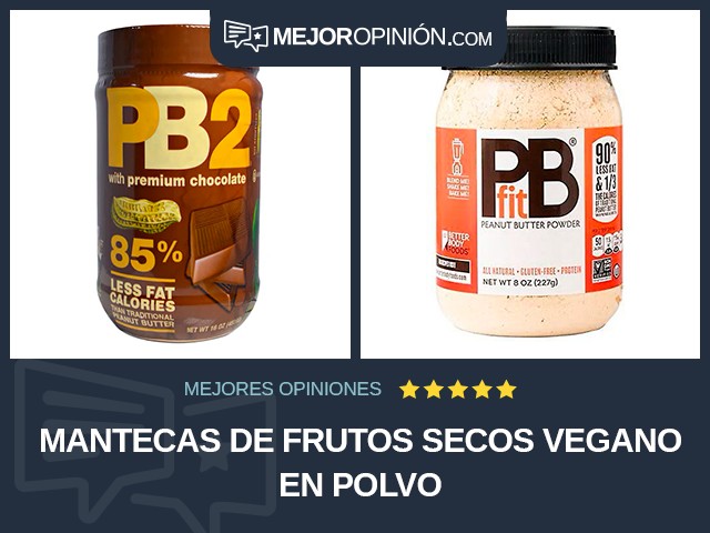 Mantecas de frutos secos Vegano En polvo