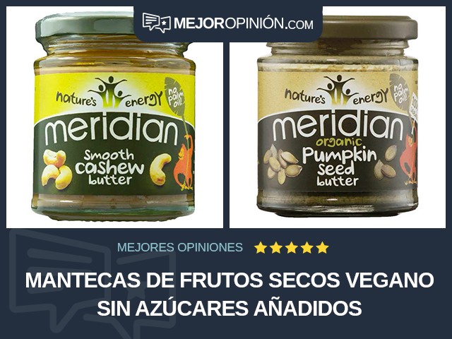 Mantecas de frutos secos Vegano Sin azúcares añadidos