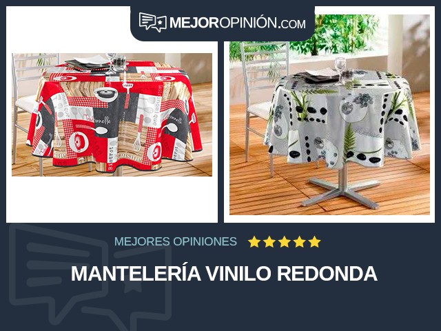 Mantelería Vinilo Redonda