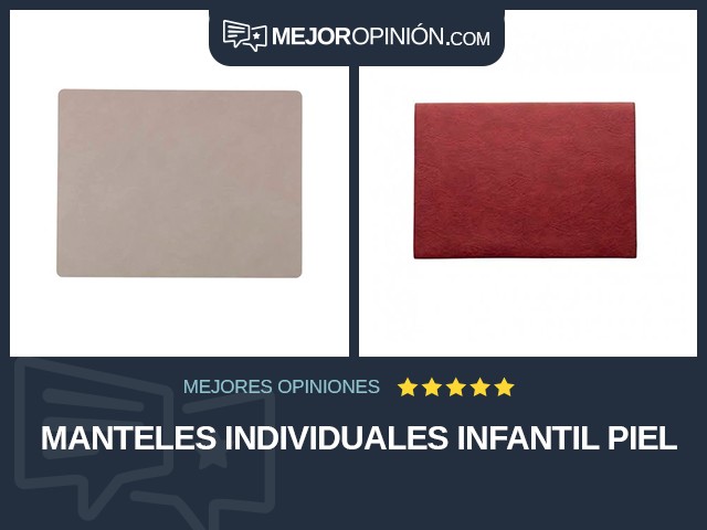 Manteles individuales Infantil Piel