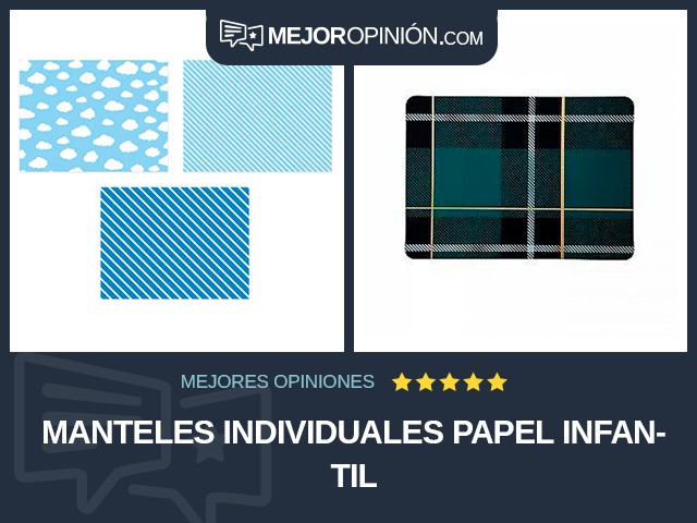 Manteles individuales Papel Infantil