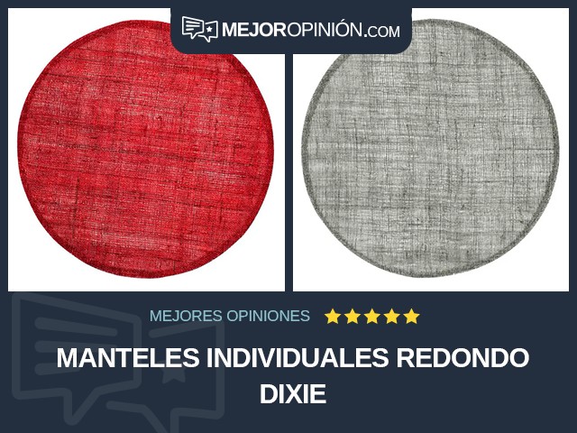 Manteles individuales Redondo Dixie