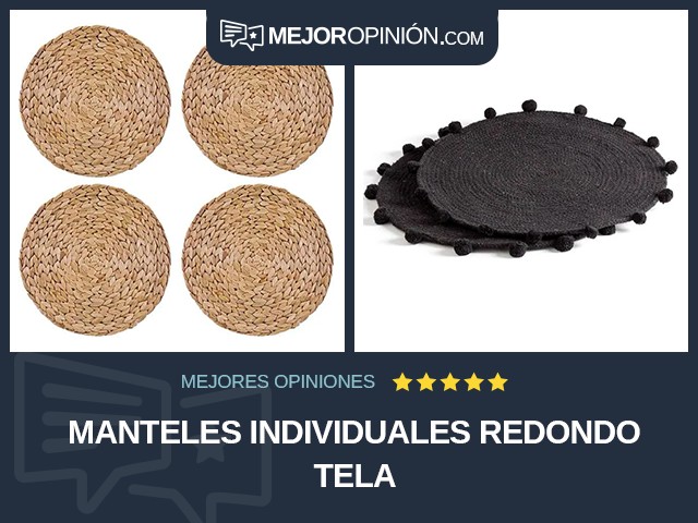 Manteles individuales Redondo Tela