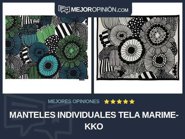 Manteles individuales Tela Marimekko