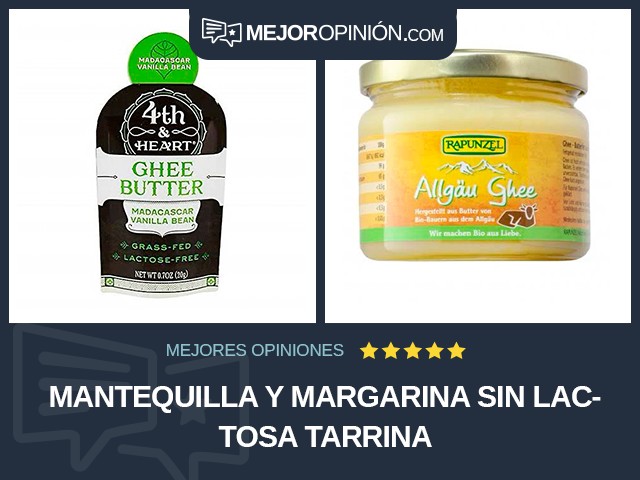 Mantequilla y margarina Sin lactosa Tarrina