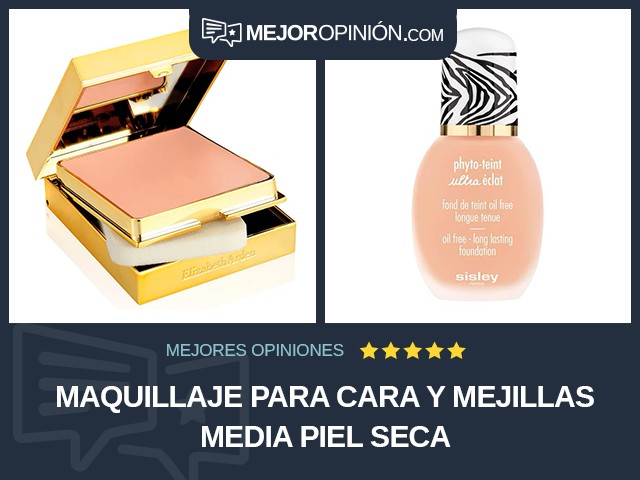 Maquillaje para cara y mejillas Media Piel seca