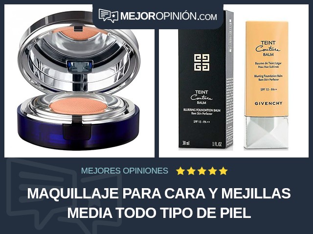 Maquillaje para cara y mejillas Media Todo tipo de piel