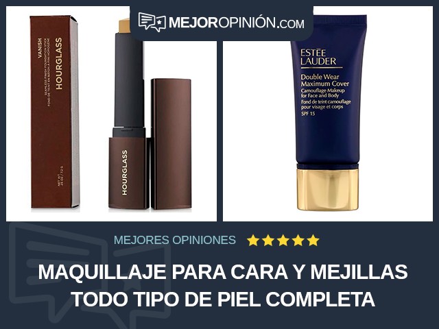 Maquillaje para cara y mejillas Todo tipo de piel Completa