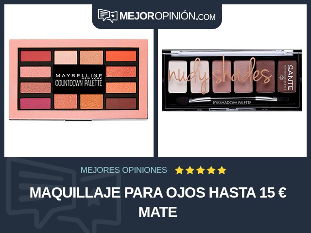 Maquillaje para ojos Hasta 15 € Mate