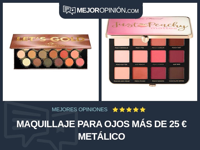 Maquillaje para ojos Más de 25 € Metálico