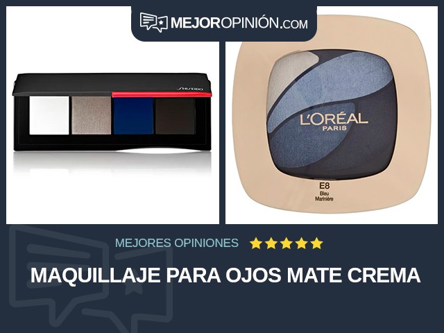 Maquillaje para ojos Mate Crema