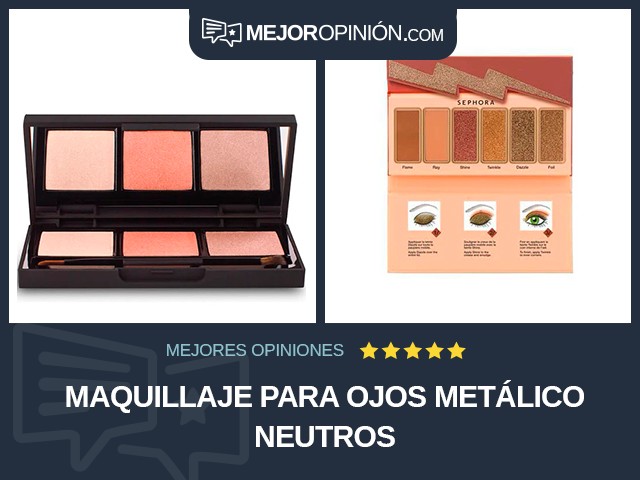 Maquillaje para ojos Metálico Neutros