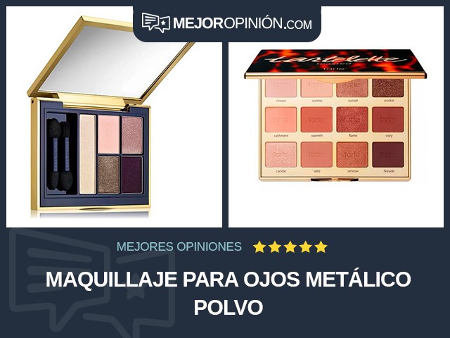 Maquillaje para ojos Metálico Polvo