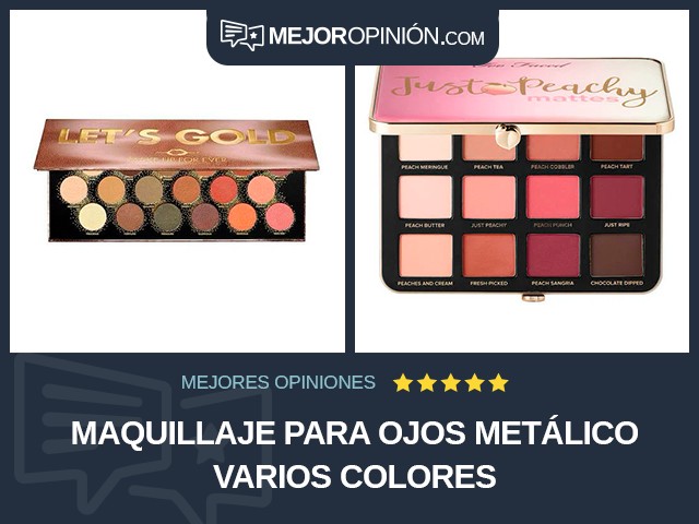 Maquillaje para ojos Metálico Varios colores