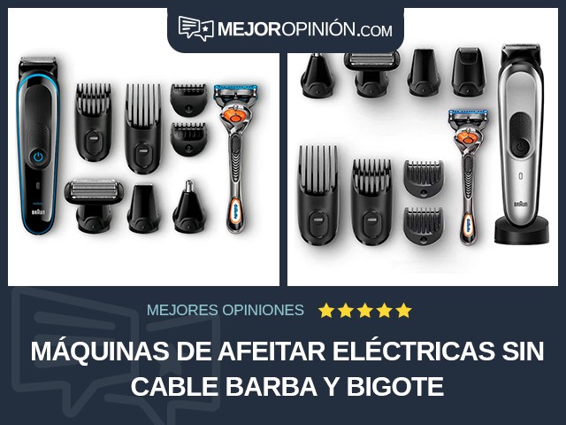 Máquinas de afeitar eléctricas Sin cable Barba y bigote