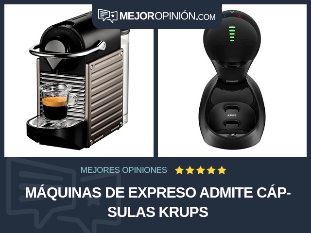 Máquinas de expreso Admite cápsulas KRUPS