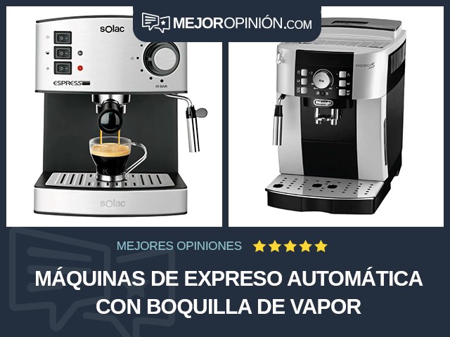 Máquinas de expreso Automática Con boquilla de vapor