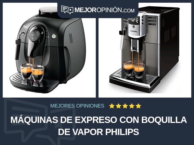 Máquinas de expreso Con boquilla de vapor Philips