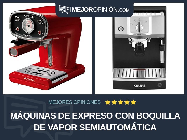 Máquinas de expreso Con boquilla de vapor Semiautomática