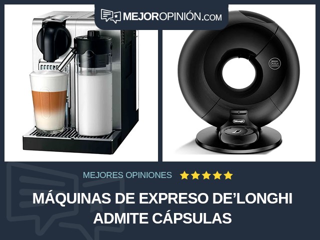 Máquinas de expreso De'Longhi Admite cápsulas