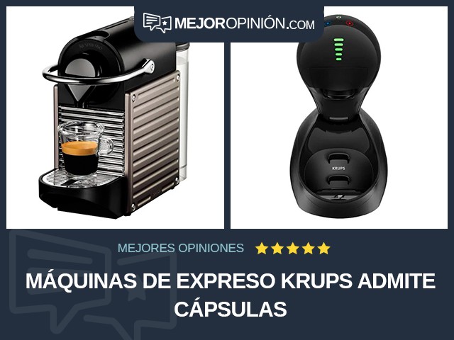 Máquinas de expreso KRUPS Admite cápsulas