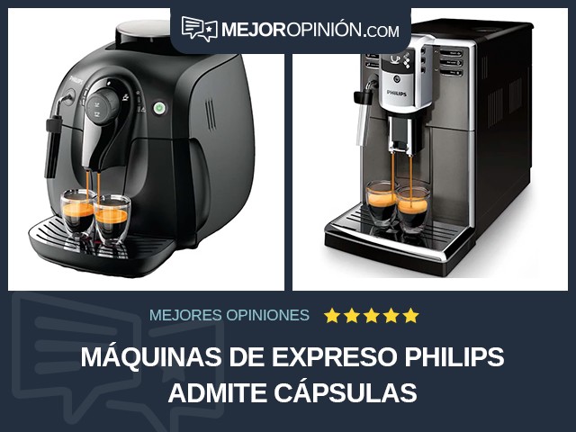 Máquinas de expreso Philips Admite cápsulas