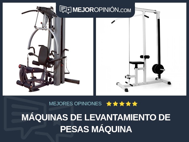 Máquinas de levantamiento de pesas Máquina