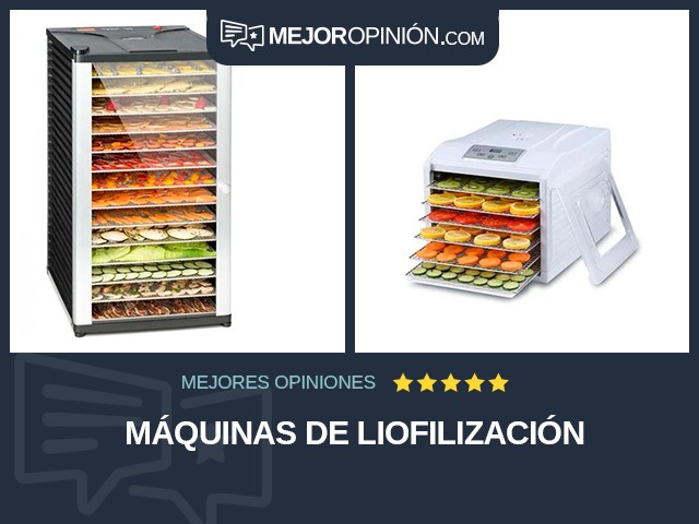 Máquinas de liofilización