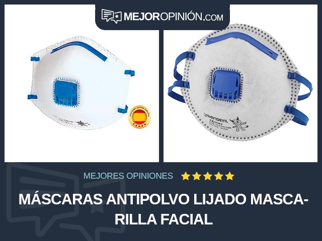 Máscaras antipolvo Lijado Mascarilla facial