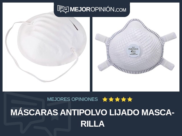 Máscaras antipolvo Lijado Mascarilla