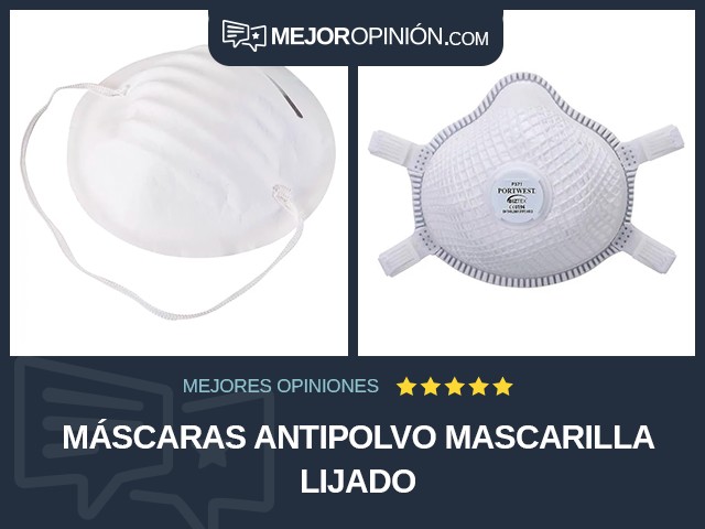 Máscaras antipolvo Mascarilla Lijado