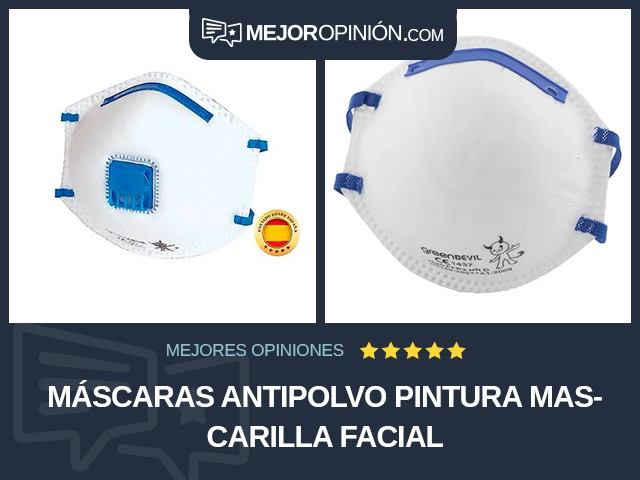 Máscaras antipolvo Pintura Mascarilla facial