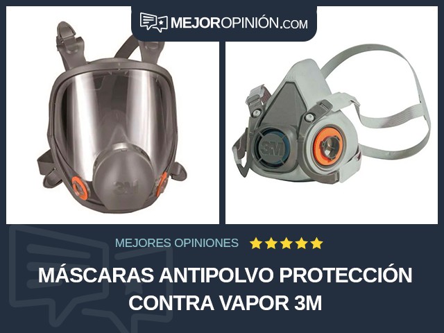 Máscaras antipolvo Protección contra vapor 3M