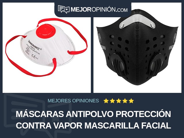 Máscaras antipolvo Protección contra vapor Mascarilla facial