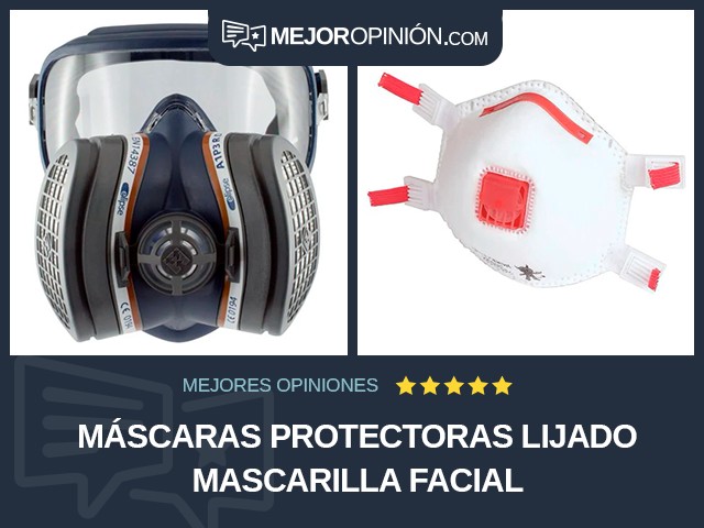 Máscaras protectoras Lijado Mascarilla facial