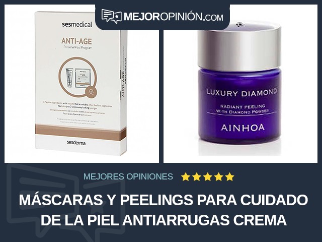 Máscaras y peelings para cuidado de la piel Antiarrugas Crema