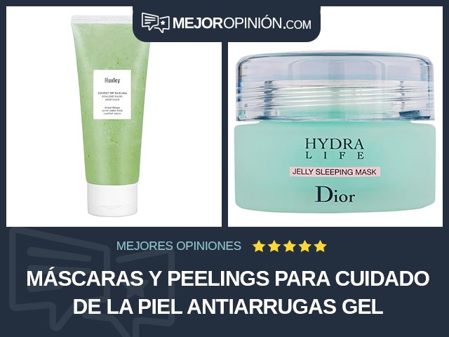 Máscaras y peelings para cuidado de la piel Antiarrugas Gel