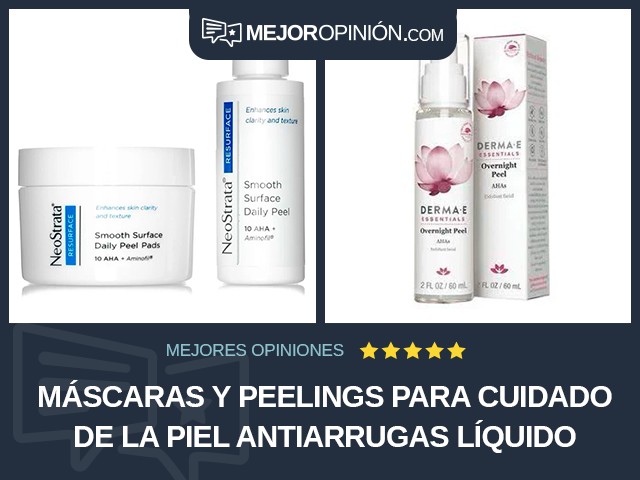 Máscaras y peelings para cuidado de la piel Antiarrugas Líquido