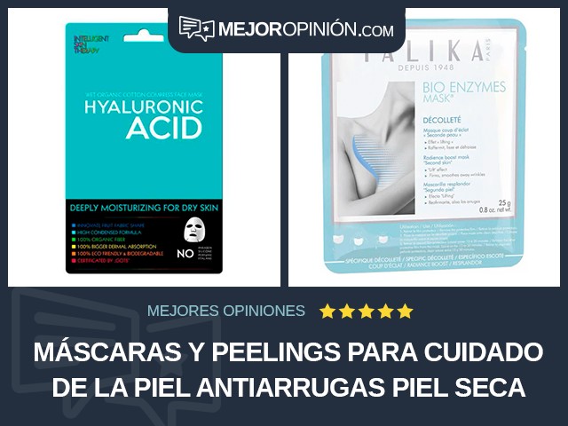 Máscaras y peelings para cuidado de la piel Antiarrugas Piel seca