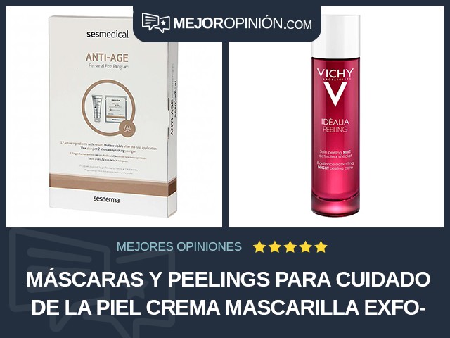 Máscaras y peelings para cuidado de la piel Crema Mascarilla exfoliante