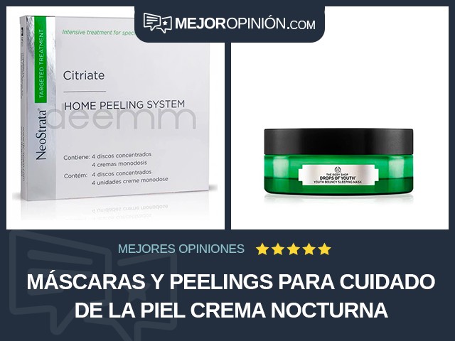 Máscaras y peelings para cuidado de la piel Crema Nocturna