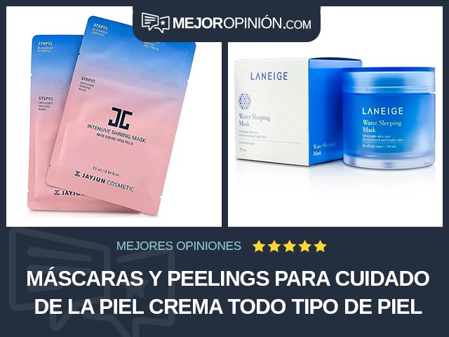 Máscaras y peelings para cuidado de la piel Crema Todo tipo de piel