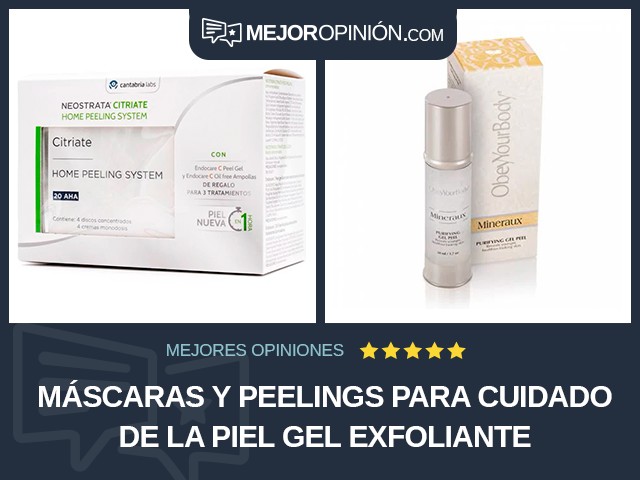 Máscaras y peelings para cuidado de la piel Gel Exfoliante