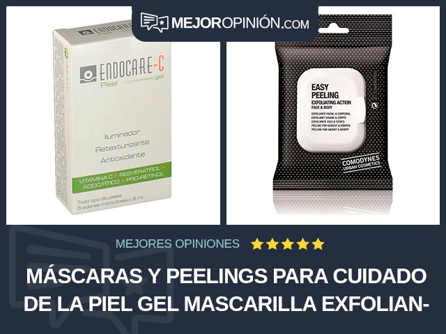 Máscaras y peelings para cuidado de la piel Gel Mascarilla exfoliante