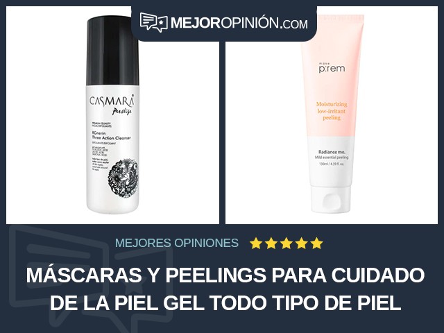 Máscaras y peelings para cuidado de la piel Gel Todo tipo de piel