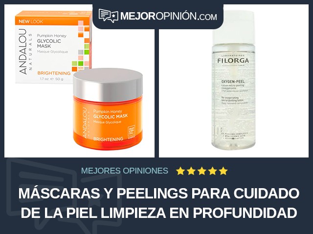 Máscaras y peelings para cuidado de la piel Limpieza en profundidad Crema